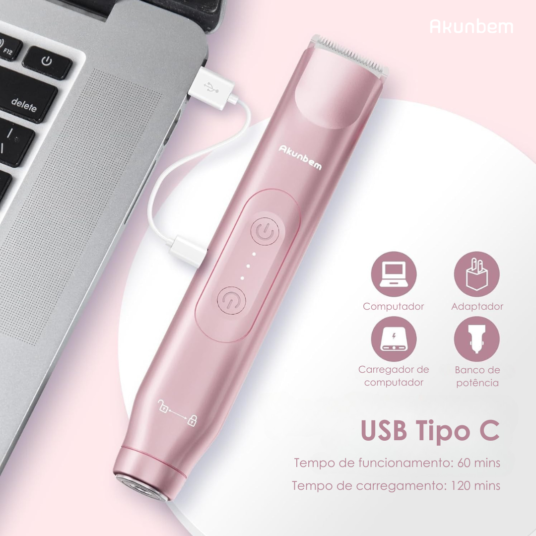 Afeitadora 2 em 1 Akunbem