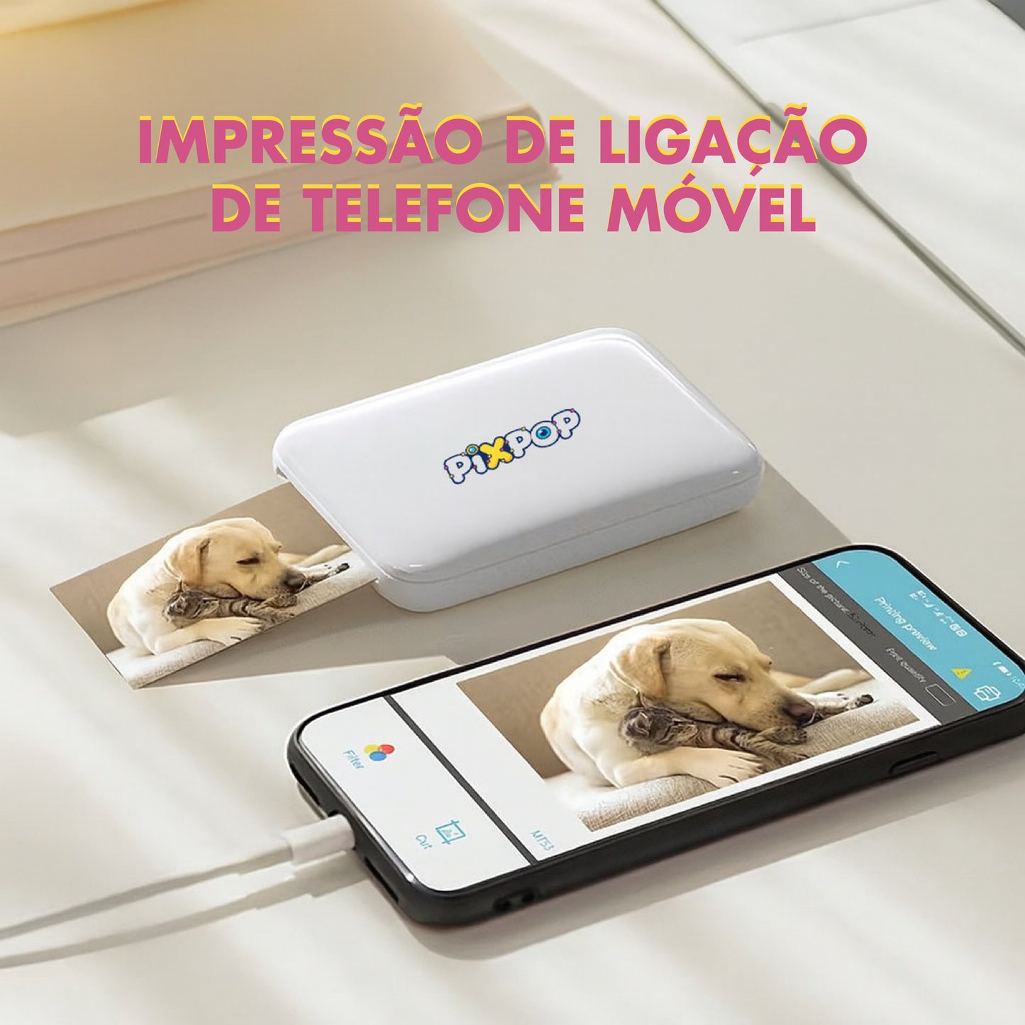 Impressora fotográfica portátil - PIXPOP