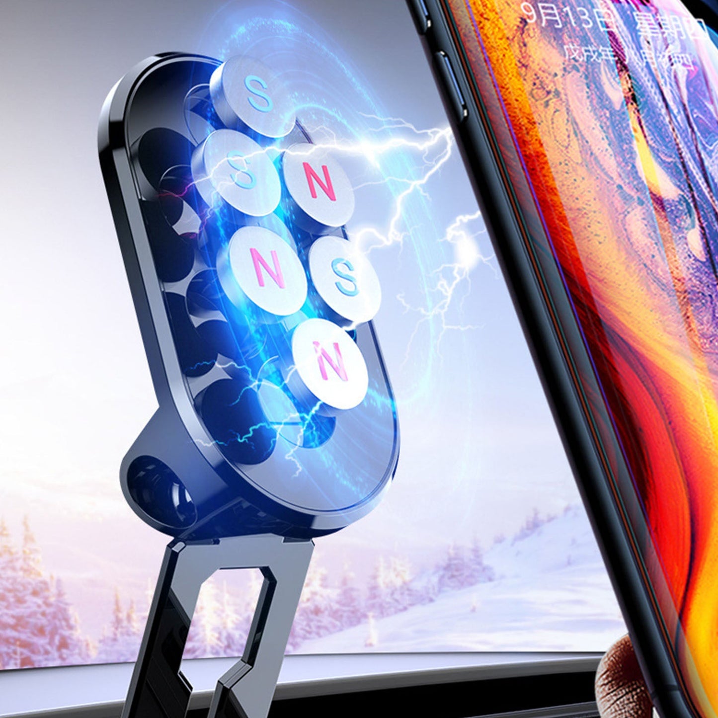 (1+1 GRÁTIS) Suporte magnético para telefone celular para carro