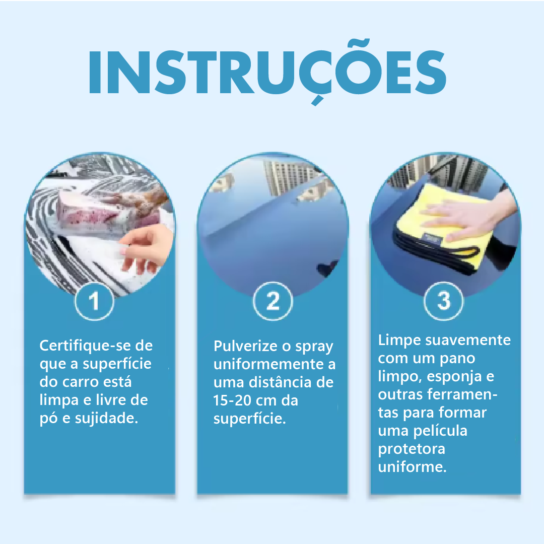 Spray de revestimento para automóveis