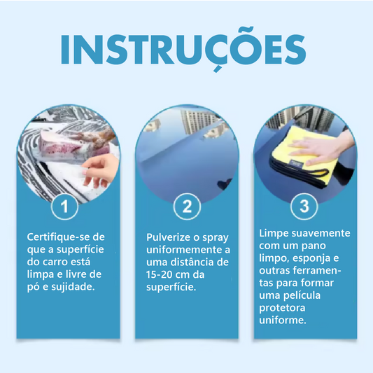 Spray de revestimento para automóveis