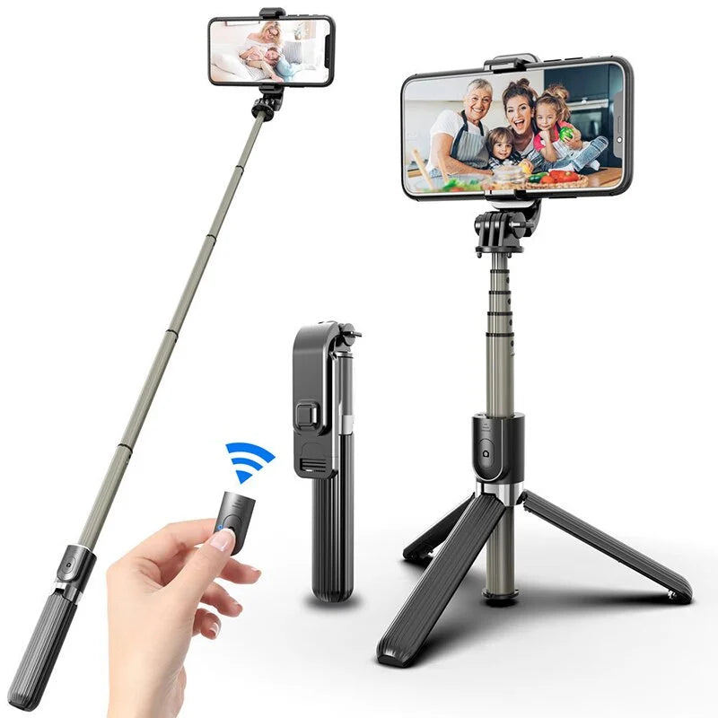 1+1 OFERTA Selfocus Pro: bastão/tripé de selfie 2 em 1 com foco