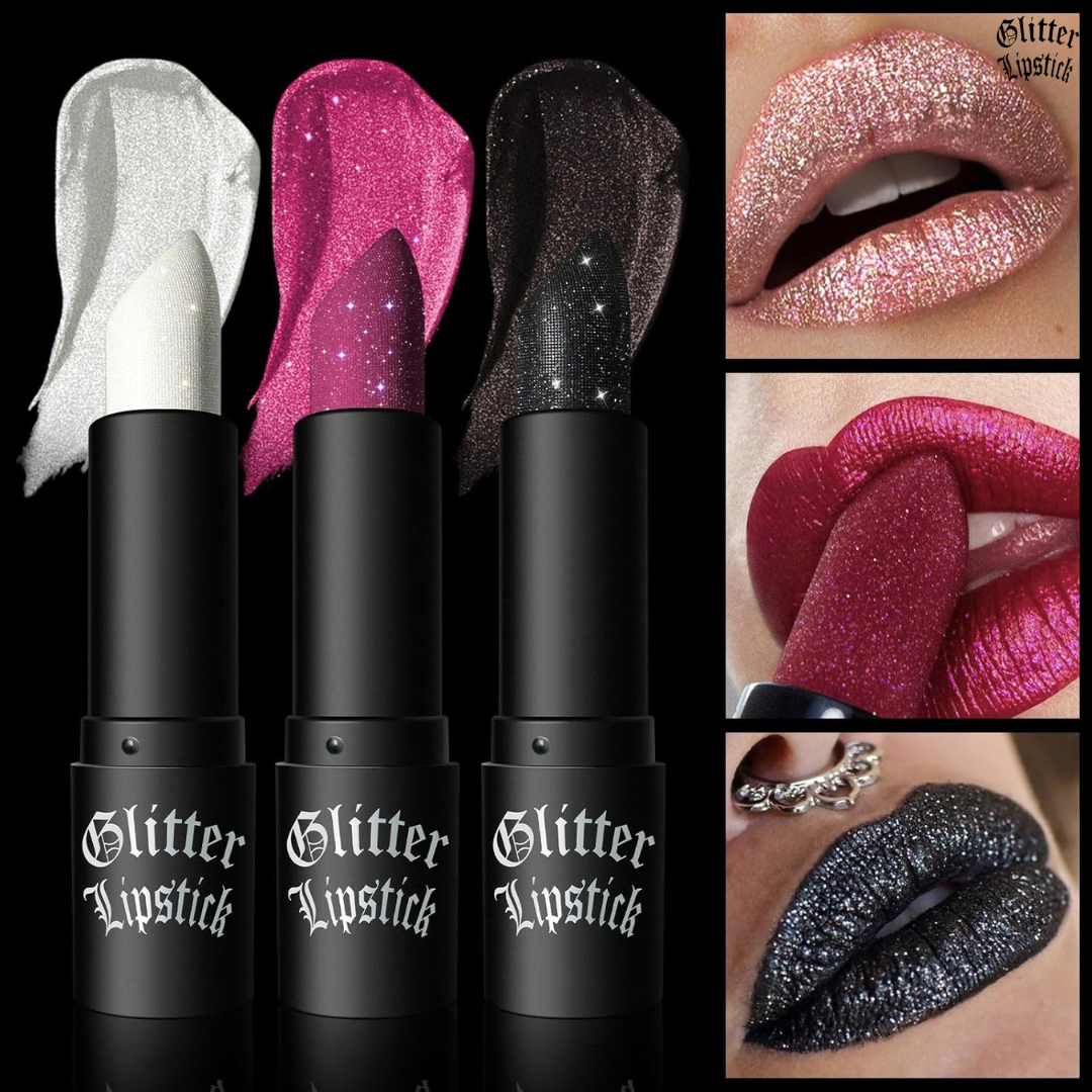 Batom Brilhante Glitter Lipstick
