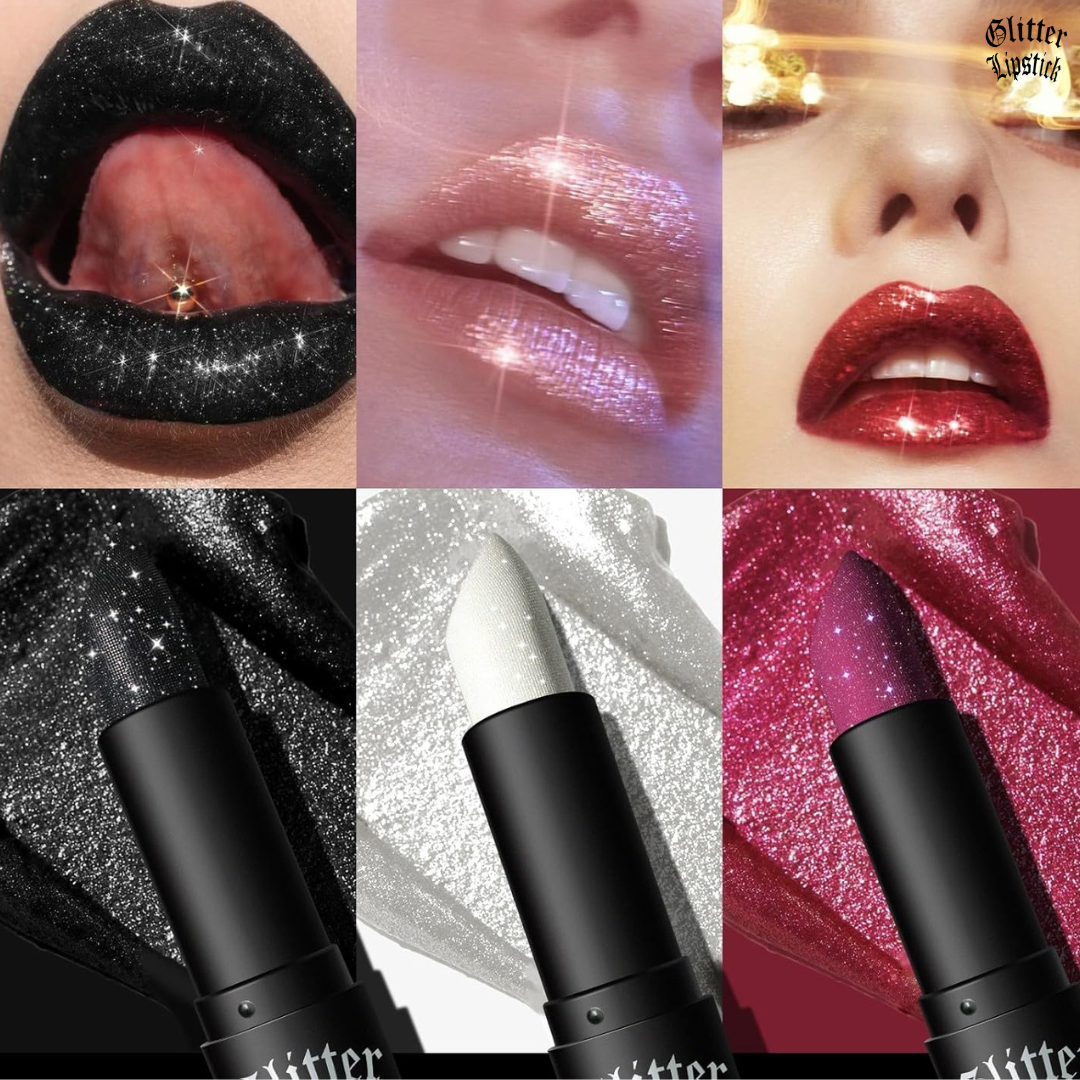 Batom Brilhante Glitter Lipstick