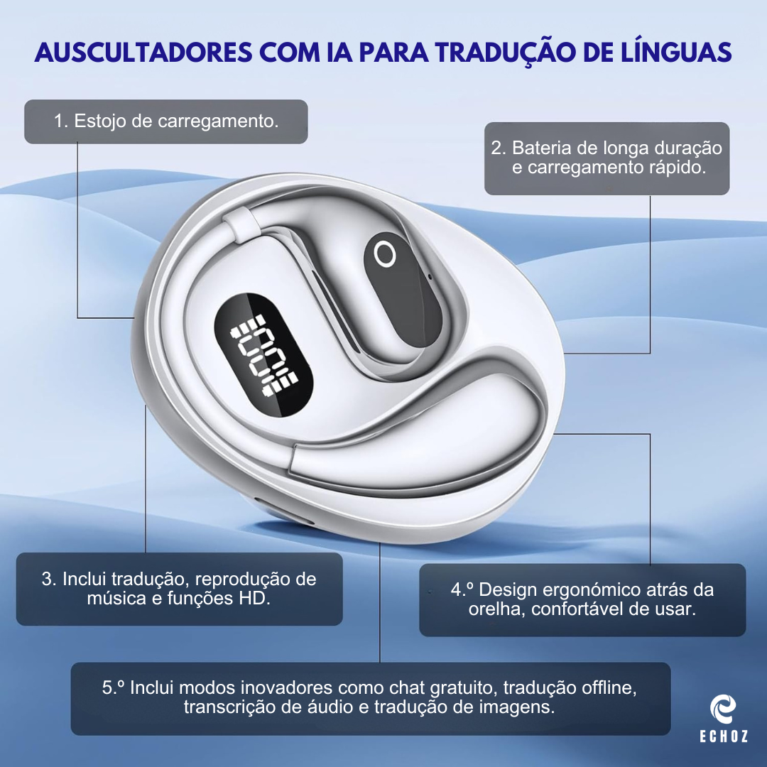 Auriculares tradutor Echoz