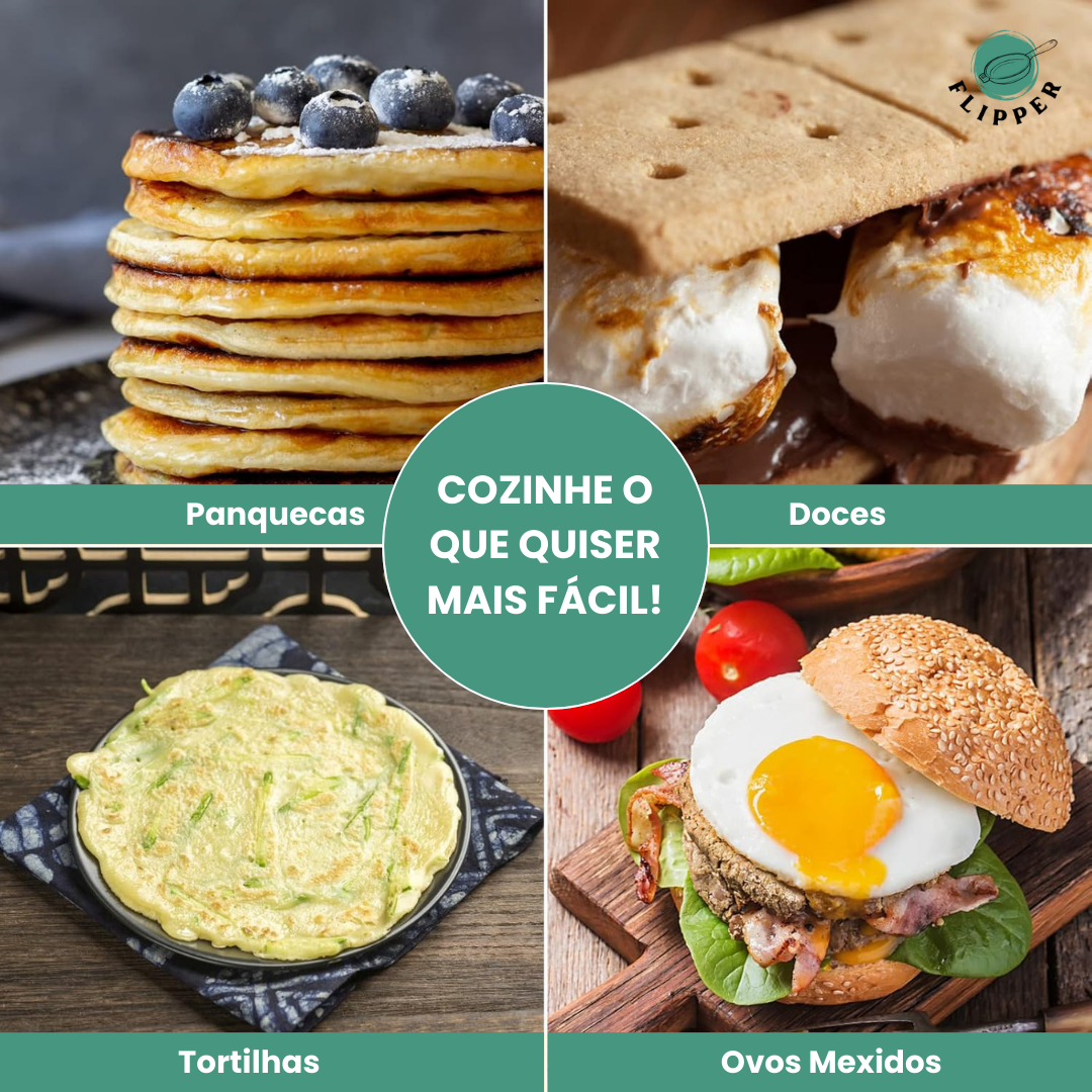 Frigideira Flipper de dois lados