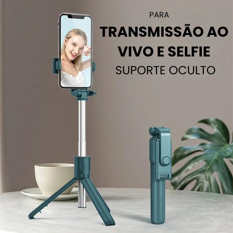 1+1 OFERTA Selfocus Pro: bastão/tripé de selfie 2 em 1 com foco