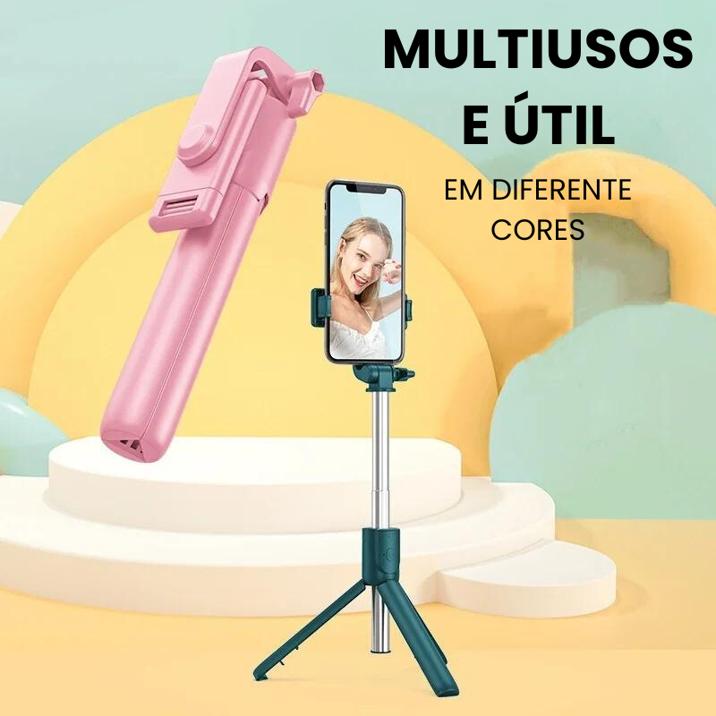 1+1 OFERTA Selfocus Pro: bastão/tripé de selfie 2 em 1 com foco