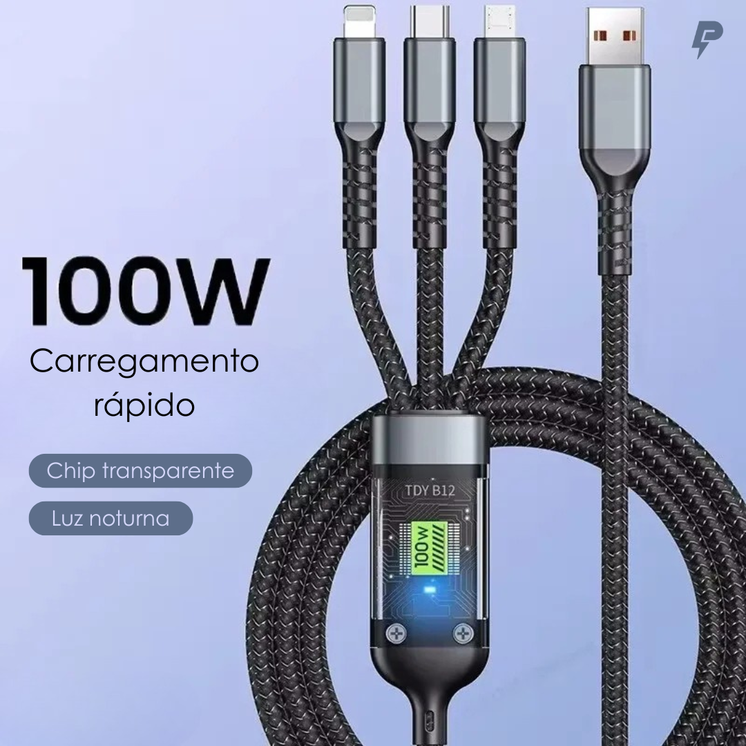 Cabo Carregador 3 em 1 Powernest