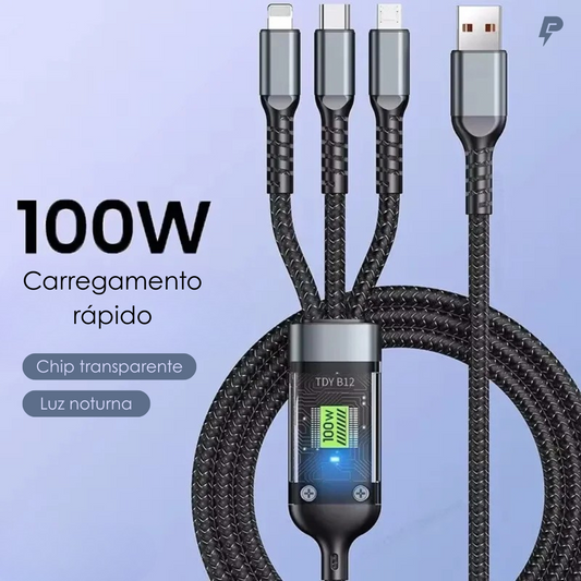 Cabo Carregador 3 em 1 Powernest