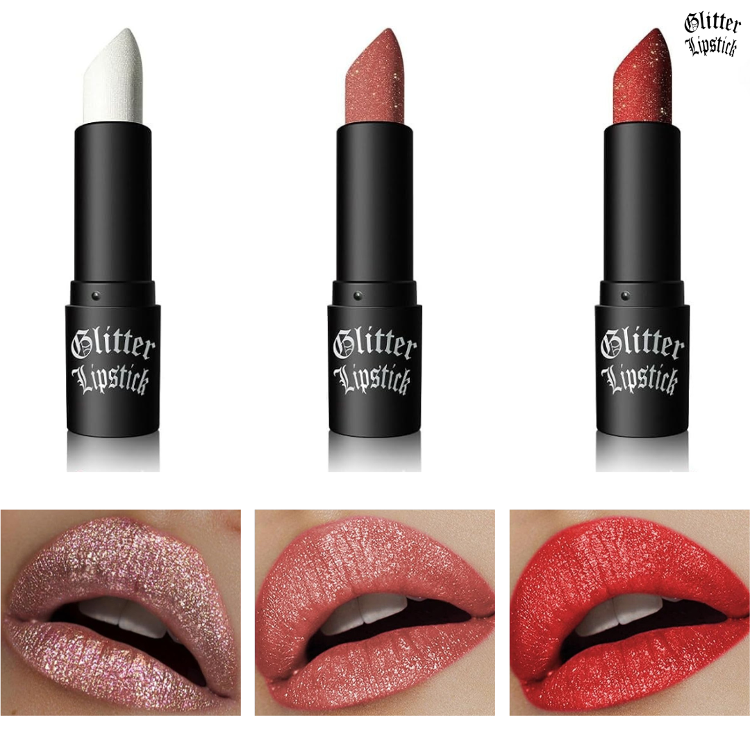 Batom Brilhante Glitter Lipstick